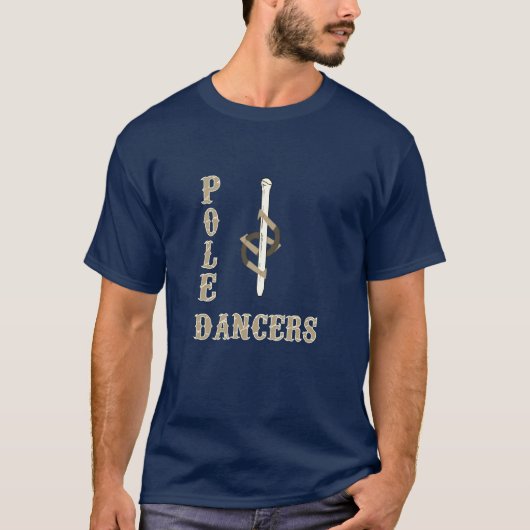 ベーシック ダーク ポールダンサー Tシャツ (正面)