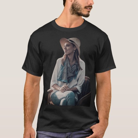 ベーシック ダークTシャツ 快適でラフなカジュアルスタイル Tシャツ (正面)