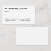 ベーシック、ハンブル、プロフェッショナル名刺 名刺 (正面/裏面)