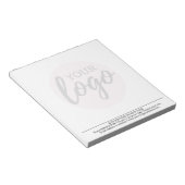 ベーシック（ビジネス用ロゴの透かし付き） ノートパッド (アングル)