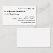 ベーシック、プレーン、およびビミニマルジネスカード 名刺 (正面/裏面)