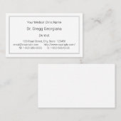 ベーシック、プレーン、プロフェッショナル名刺 名刺 (正面/裏面)