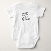 ベーシック ホワイト B3lly Tシャツ (裏面)