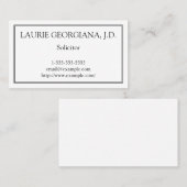 ベーシック/ミニマリスト募集者名刺 名刺 (正面/裏面)