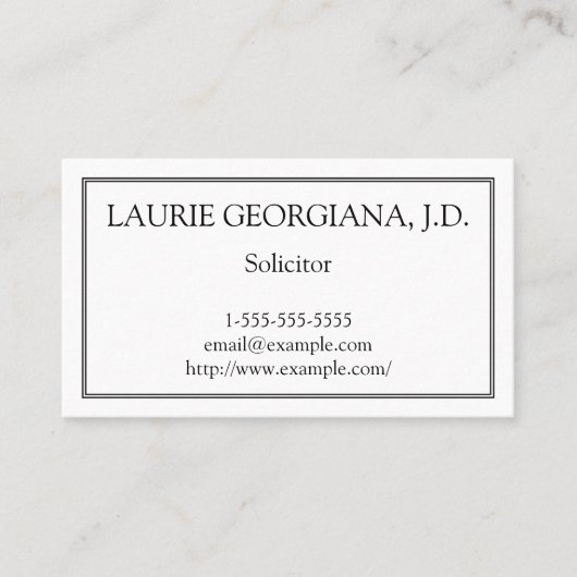 ベーシック/ミニマリスト募集者名刺 名刺 (正面)