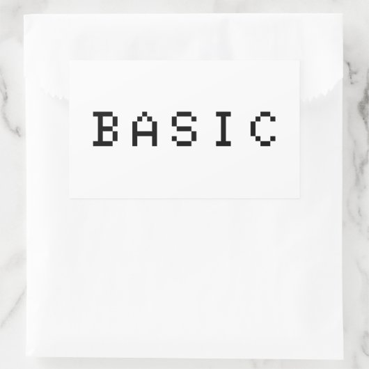 ベーシック 長方形シール (バッグ)