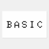 ベーシック 長方形シール (正面)