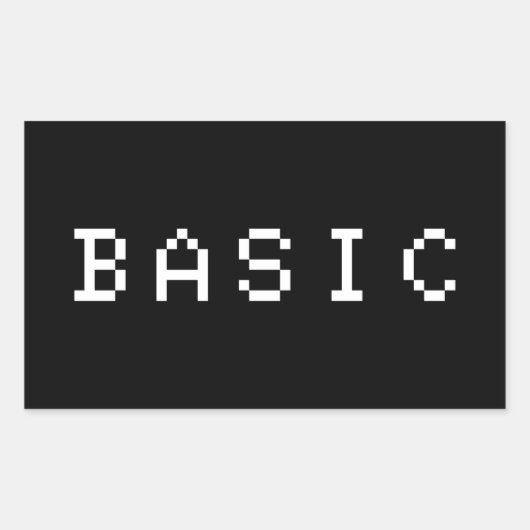 ベーシック 長方形シール (正面)