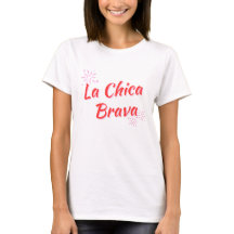 ベーシック "LA CHICA BRAVA" レッド - 激しいラティーナ系女性