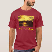 ベーシックTシャツ、私の体は太陽エネルギーが大好き Tシャツ (正面)