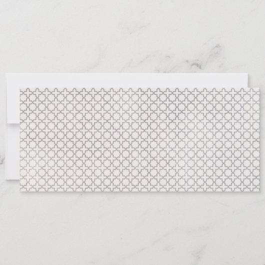 ベージイスラム幾何学パターン シーズンカード (正面)