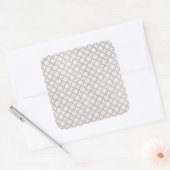 ベージイスラム幾何学パターン スクエアシール (封筒)