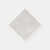 ベージイスラム幾何学パターン スタンダードカクテルナプキン (角)