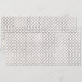 ベージイスラム幾何学パターン セーブザデート (正面/裏面)