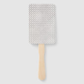 ベージイスラム幾何学パターン ハンドファン (裏面)