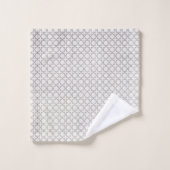 ベージイスラム幾何学パターン バスタオルセット (ウォッシュタオル)