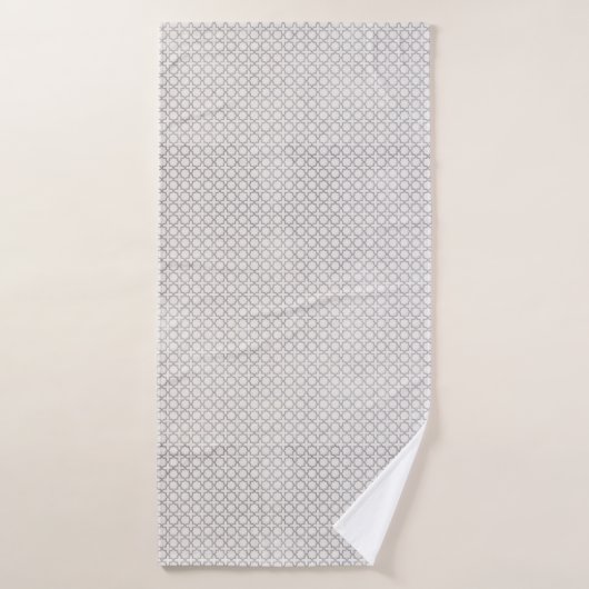 ベージイスラム幾何学パターン バスタオル (バスタオル)