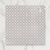 ベージイスラム幾何学パターン フェイバータグ (裏面)