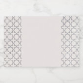 ベージイスラム幾何学パターン フードラベル (シングルラベル)