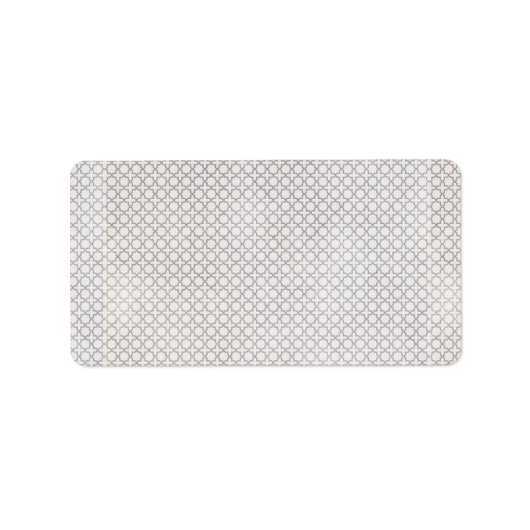 ベージイスラム幾何学パターン ラベル (正面)