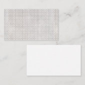 ベージイスラム幾何学パターン 名刺 (正面/裏面)