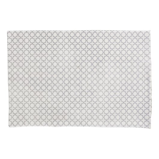 ベージイスラム幾何学パターン 枕カバー (正面)