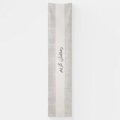 ベージイスラム幾何学パターン 横断幕 (縦)