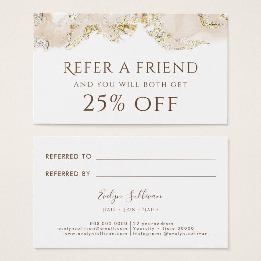 ベージインク紹介カード (正面&裏面)