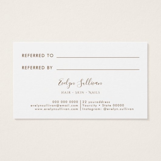 ベージインク紹介カード (裏面)