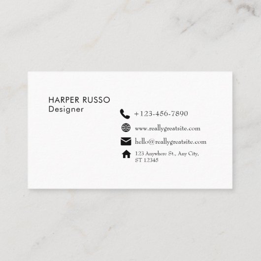 ベージェエレガントントシャドウファッション 名刺 (裏面)