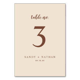 ベージェ結婚ボホのテーブル番号 テーブルナンバー