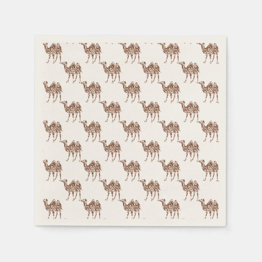 ベージカメル スタンダードカクテルナプキン (正面)