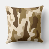 ベージカモフラージパターン クッション (裏面)