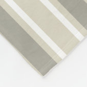 ベージキャンディストライプー フリースブランケット (角)