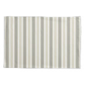 ベージキャンディストライプー 枕カバー (裏面)