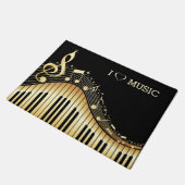 ベージキーボード ドアマット (アングル)