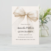 ベージクリームボウキンセアニェララグジュアリー 招待状 (スタンド正面)