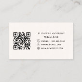 ベージクリームqrコード 名刺 (裏面)