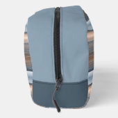 ベージグレイティール(緑がかった色)ブルータウペブラウンストライプアート ドップキット (右)