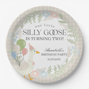 ベージグース間抜けフローラギンガム誕生日 ペーパープレート