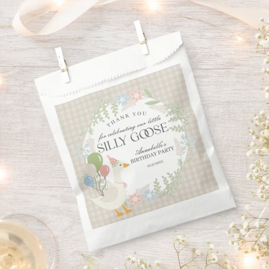 ベージグース間抜けフローラジンガム誕生日デザート フェイバーバッグ (クリップ留めされた状態)