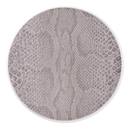 ベージスネークスキンプリントセラミックノブ セラミックノブ (正面)