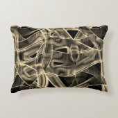 ベージテープ状の曲線、コントラスト付きレリーフ、 浮き彫り線 アクセントクッション (正面)