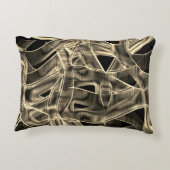 ベージテープ状の曲線、コントラスト付きレリーフ、 浮き彫り線 アクセントクッション (裏面)