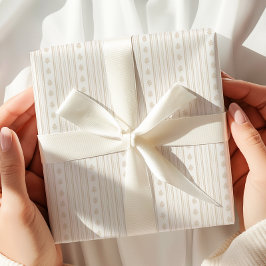 ベージニュートラルカラーパターンラッピング紙 ラッピングペーパー