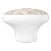 ベージヒョウ柄。 セラミックノブ (側面)