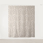 ベージヒョウ柄。 タペストリー (正面)