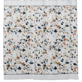 ベージモザイクファミリーシャワーカーテン シャワーカーテン (正面)