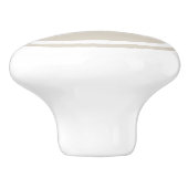 ベージモノグラムパーソナライズされたドロワーノブ セラミックノブ (側面)