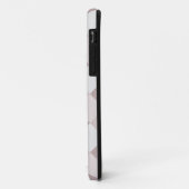 ベージュおよびグレーの幾何学的パッチワークパターン斜め Case-Mate iPhoneケース (裏面/左)